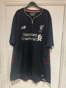 Rare Mens NEW BALANCE LFC SHIRT Football Top Jersey Liverpool Away 2016-17 GB XL - Picture 1 of 15