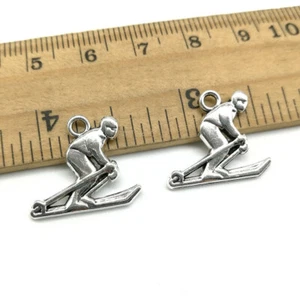 6/20/50pc bobsledder antique silver charms pendants jewelry DIY 16*19mm - Picture 1 of 8