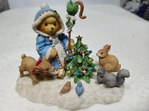 Cherished Teddies Olga Feel The Peace Hold The Joy Share The Love Winter Bear - Picture 1 of 12