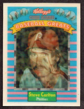 1991 Kellogg's Corn Flakes Baseball Greats Steve Carlton NM