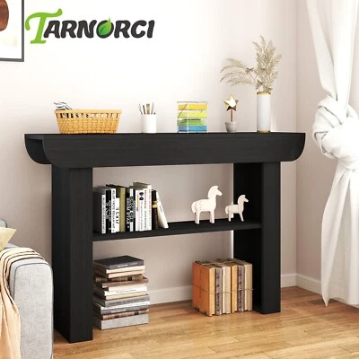 Console Table For Entryway Storage Shelf Entry Modern Room Accent Sofa Black - Image 1 of 4