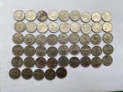 1999-2021  D Mint .COMPLETE 50 STATE QUARTERS SET. 50 different coins. - Image 1 of 4