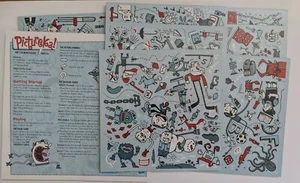 2007 Pictureka Board Game Replacement Parts, 9 Game Tiles & Instructions - Picture 1 of 2