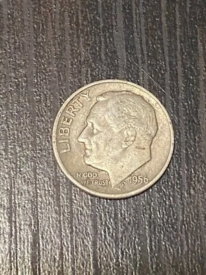 ROOSEVELT DIME 1956-D COIN - VF(Very Fine) with 90% Silver & 10% Copper Content - Image 1 of 2