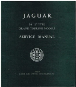 JAGUAR E TYPE SERIES 1 3.8 COUPE & CONVERTIBLE 1961-64 FACTORY WORKSHOP MANUAL - Picture 1 of 1