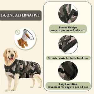 Dog Recovery Suit Wound Protector Medical Surgical Clothe After Surgery Wear - Picture 1 of 18