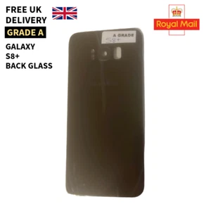 Samsung S8+ G955F Replacement Rear Battery Cover Back Glass (Black) Inc Lens UK - Picture 1 of 1