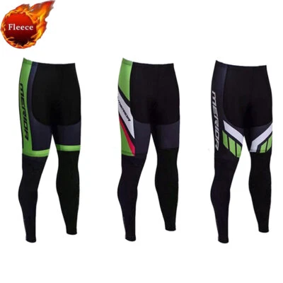 Merida Men's Thermal Cycling Trousers Winter Padded Bike Cycling Tights Fleece - Image 1 of 4