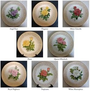 E. M. Boehm ~ 11" BONE PORCELAIN ROSE PLATES ~ Ltd. Ed. ~ Buy 1 or More ~ Boxed - Picture 1 of 53