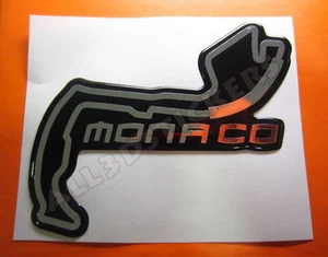 3D Sticker Resin Domed Monaco Circuit  12x10 cm (4.72x3.94 ") Adhesive Decal - Bild 1 von 1