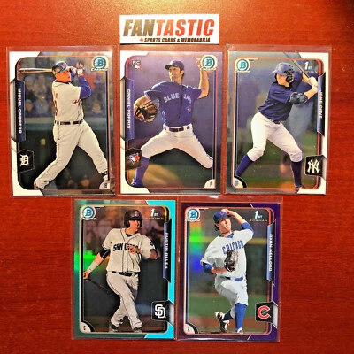 2015 Bowman Chrome YOU PICK Draft, Prospects RC FY, Refractor, etc - Image 1 of 2