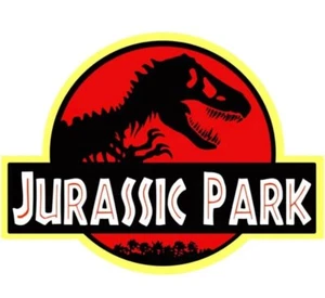 Jurassic Park PRE TAGLIATO 5 POLLICI commestibile logo glassa cake topper decorazioni - Foto 1 di 3