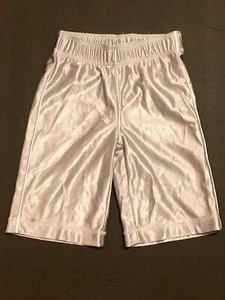 GYMBOREE Boys' Long Silver Shimmery Athletic Shorts ~ Sz 4 - Picture 1 of 1