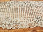 Vintage Elegant Green Lace Table Runner Flowers 9.5 X 48 Inch