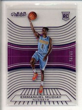 EMMANUEL MUDIAY 2015/16 PANINI CLEAR VISION #108 ROOKIE PURPLE #12/25 AX2477