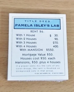 Monopoly Batman & Robin movie Collector Ed 1997 Replacement Part Property Cards - Picture 1 of 2