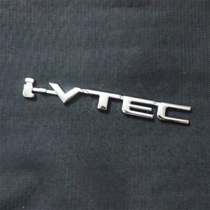 1x Chrome i-VTEC Small Silver Metal Emblem Decal Sticker Badge Sport Motor Turbo - Picture 1 of 24