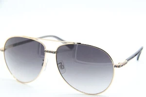 NEW SWAROVSKI SK 343-H 33B GOLD GREY CRYSTAL GRADIENT AUTHENTIC SUNGLASSES 62-13 - Picture 1 of 3