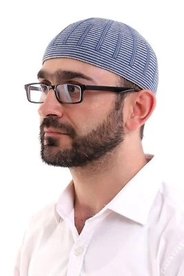 Sombreros Kufi de punto de lana de invierno turco musulmán ihvan en línea para hombre, Taqiya, T... Foto 1 de 4