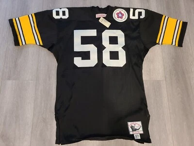 Camiseta Mitchell Ness M&N Pittsburgh Steelers Jack Lambert Durene 48 XL EE. UU. Auto Foto 1 de 4