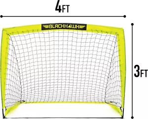 Franklin Sports Blackhawk Soccer Goal Portable Pop Up Soccer Nets 4”x3” - New! - Picture 1 of 7