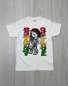Mens White Jamaican One Love T Shirts - Picture 1 of 10
