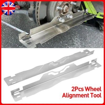 2Pcs Wheel Alignment Tool Toe Alignment Tool Plates Professional Stainless Steel - Image 1 of 4