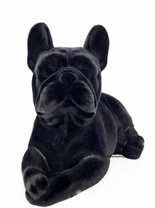 Französische Bulldogge schwarz liegend Ornament schön Weihnachten Geburtstag ideales Geschenk  - Bild 1 von 3