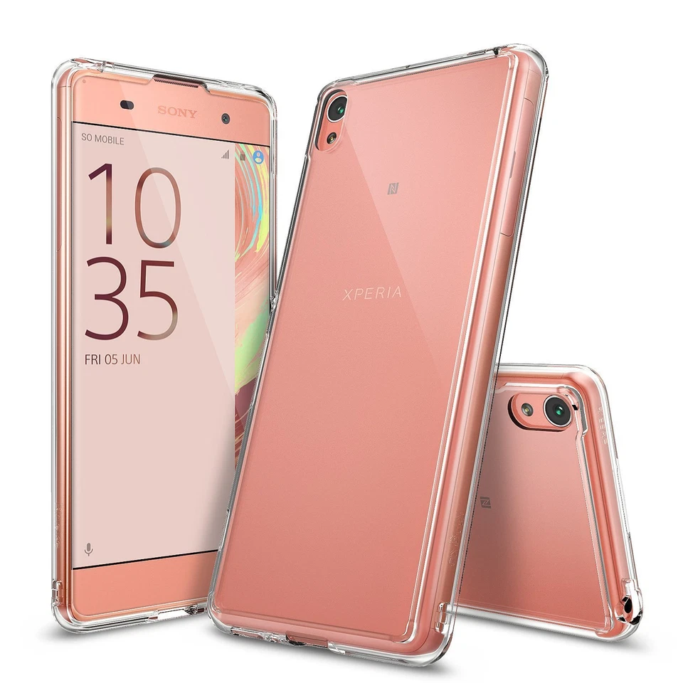 Funda protectora transparente a prueba de golpes para PC para Sony Xperia XA | Ringke [FUSION] Foto 1 de 4