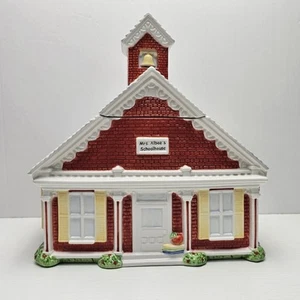 Vintage Mrs. Albee's Schoolhouse Cookie Jar Avon Representative Presidents & Box - Picture 1 of 10