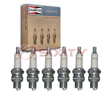6 pc Champion Copper Plus Spark Plugs for 1937-1941 BMW 327 Ignition hs - Image 1 of 4