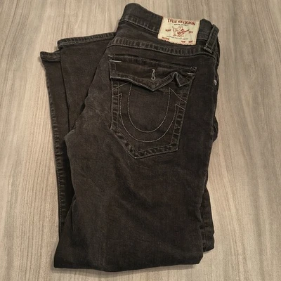 True Religion Men's Faded Black Ricky Relaxed Straight Jeans Size 40 - Image 1 of 4