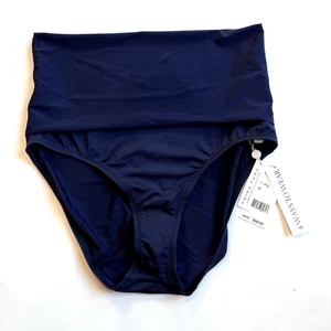 Neu Neu mit Etikett Trina Turk Badeanzugunterteil Damen 8 M hoher Bund marineblau Badeslip - Bild 1 von 6