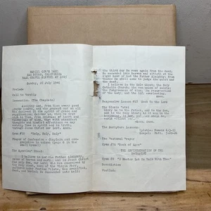 28 Jul 1946 Marine Corps Base Chapel Service San Diego California B12 - Bild 1 von 6