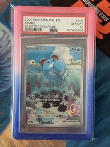 Marill Illustration Rare 204/193 Pokemon S&V Paldea Evolved 2023 PSA 10 - Picture 1 of 2