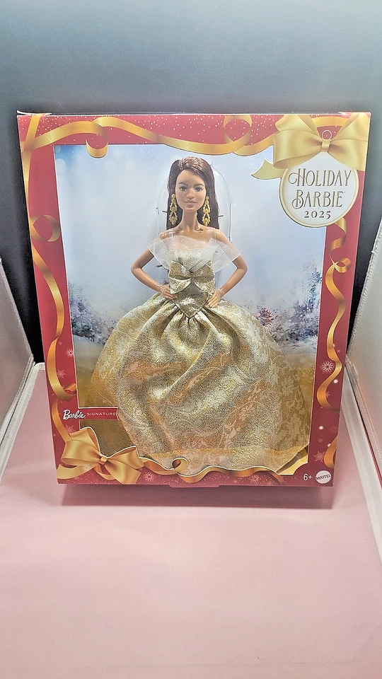 Barbie Signature 2025 Holiday Barbie Fashion Doll Latina Mattel JBH97
