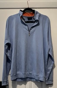 Bobby Jones Players Cotton 1/4 Zip Pullover Golf L - Picture 1 of 6