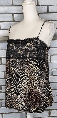 ☆ George Women's Sleeveless Animal Print Sleep Tank Top Size Large Multicolor Foto 1 de 4