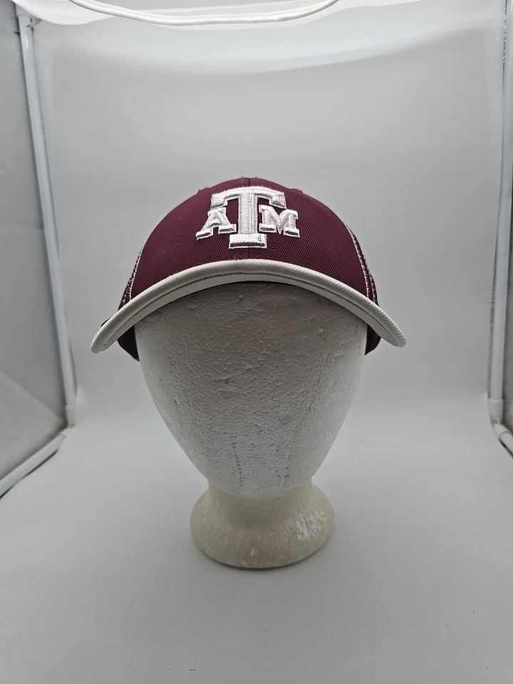 Adidas Texas A & M Aggies темно-бордовый боковой линии Climalite резинке шляпа крышка S/M - Изображение 1 из 4