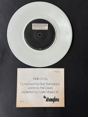 The Stranglers WALK ON BY/MEAN TO ME/T*TS * With Insert * White 7" - Image 1 of 2