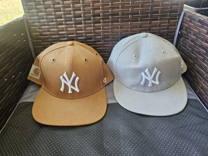 New Era & Carhartt x '47 Brown New York Yankees Adjustable Hat Used Condition - Bild 1 von 15