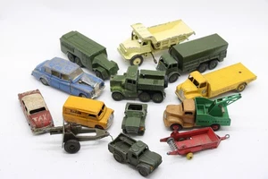 F x12 Vintage Loose Dinky Die Cast Vehicles Inc 677, Leyland Comet, Ford Sedan - Picture 1 of 12