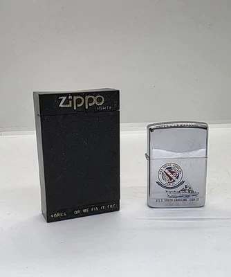 ZIPPO USS SOUTH CAROLINA CGN -37 + CASE - Image 1 of 4