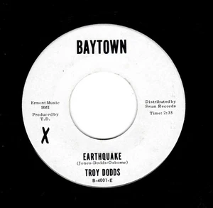 NORTHERN SOUL-TROY DODDS-EARTHQUAKE/TRYING TO FIND MY BABY-BAYTOWN 4001 - Bild 1 von 2