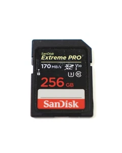 SanDisk 256GB Extreme PRO SDXC UHS-I Card - C10, U3, V30, 4K UHD, SD Card - SDSD - Picture 1 of 2