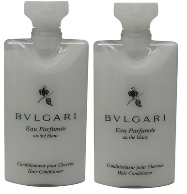Lote de 2 acondicionadores Bvlgari White Tea au the blanc cada 2,5 oz total de 5 oz Foto 1 de 2