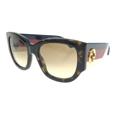 Gafas de sol GUCCI entrelazadas línea jerez plástico GG0276S marrón Foto 1 de 4