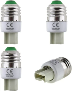 Set Di 4 Adattatori per Attacco E27 Su Attacco G9, per Lampadine Alogene a LED E - Foto 1 di 12
