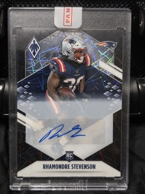 Rhamondre Stevenson #1/10 Auto 2021 Panini Phoenix  Rookie RC BLACK LAZER - Image 1 of 2