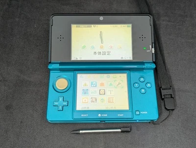 B662 Nintendo 3DS console Blue Japan w/pen fx - Image 1 of 4